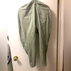 D Jeans skinny leg light green jeans. Size 18 stretchy.